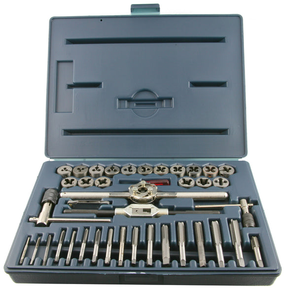 40 Piece Tap and Die Set in Hard Plastic Case