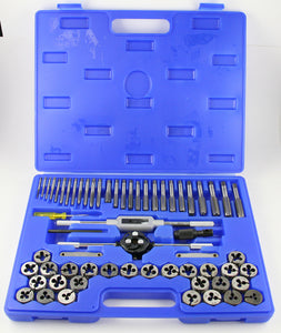 60 Piece Tap and Die Set in Hard Plastic Case