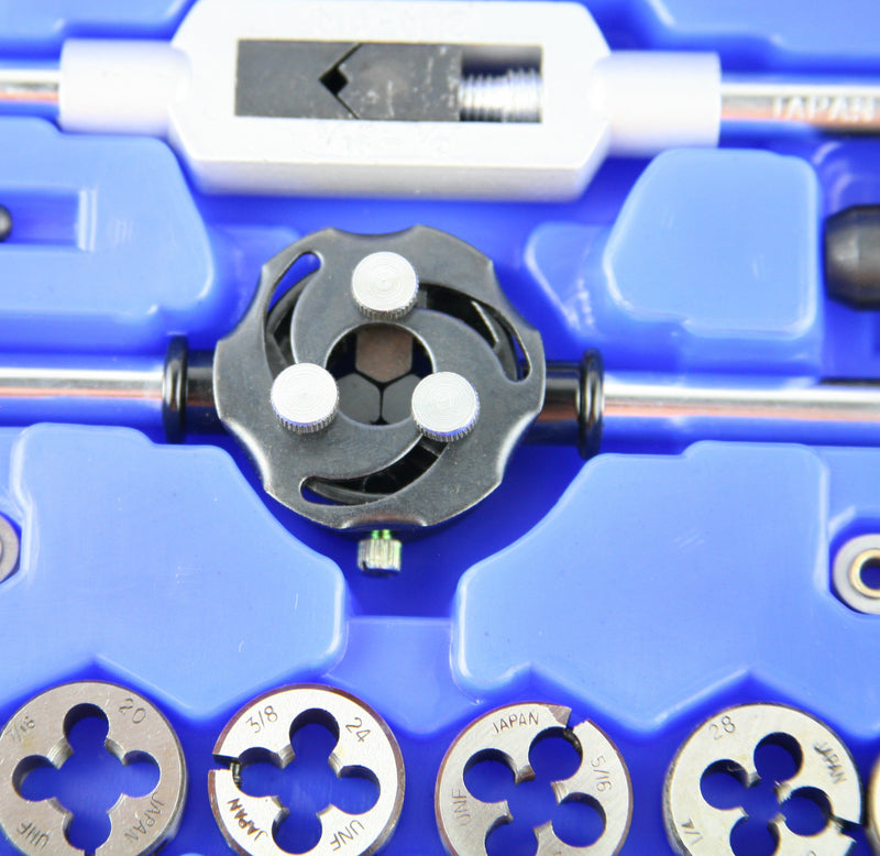 60 Piece Tap and Die Set in Hard Plastic Case – Desco Tools